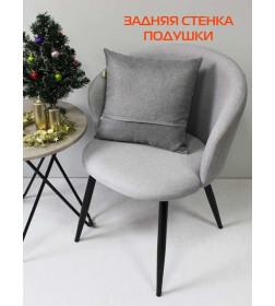 Подушка декоративная MATEX HAPPY NEW YEAR. CHRISTMAS. ОЛЕНЬ В КРАСНОЙ ШАПКЕ.. Размер: 38x38 Цвет: Зеленый, красный