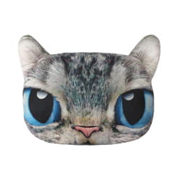 Подушка декоративная MATEX ANIMALS. КОТ ГОЛУБЫЕ ГЛАЗА. Размер: 41x38 Цвет: Голубой, серый