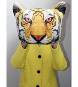Подушка декоративная MATEX ANIMALS. ТИГР. Размер: 41x38 Цвет: Оранжевый, белый, черный