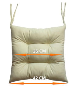 Подушка для сиденья MATEX SIMPLEX. Размер: 42x42 Цвет: Слоновая кость.