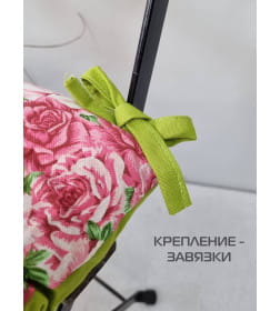 Подушка для сиденья MATEX HOMELY. Размер: 42x42 Цвет: Розовый зеленый