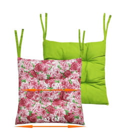 Подушка для сиденья MATEX HOMELY. Размер: 42x42 Цвет: Розовый зеленый