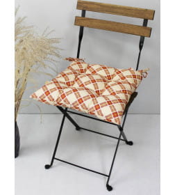 Подушка для сиденья MATEX HOMELY. Размер: 42x42 Цвет: Терракотовый, светло-бежевый