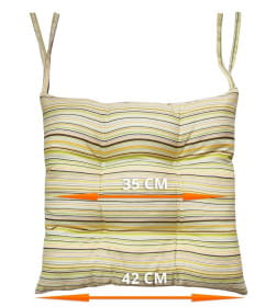 Подушка для сиденья MATEX HOMELY. Размер: 42x42 Цвет: Оранжевый, зеленый