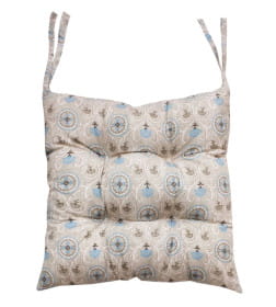 Подушка для сиденья MATEX HOMELY. ВАСИЛЬКИ. Размер: 42x42 Цвет: Серый, голубой