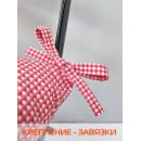 Подушка для сиденья MATEX HOMELY. КРАСНАЯ КЛЕТКА. Размер: 42x42 Цвет: Красный,белый (19-459) 