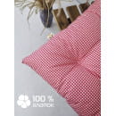 Подушка для сиденья MATEX HOMELY. КРАСНАЯ КЛЕТКА. Размер: 42x42 Цвет: Красный,белый (19-459) 