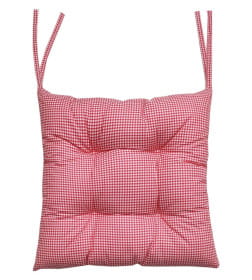 Подушка для сиденья MATEX HOMELY. КРАСНАЯ КЛЕТКА. Размер: 42x42 Цвет: Красный,белый
