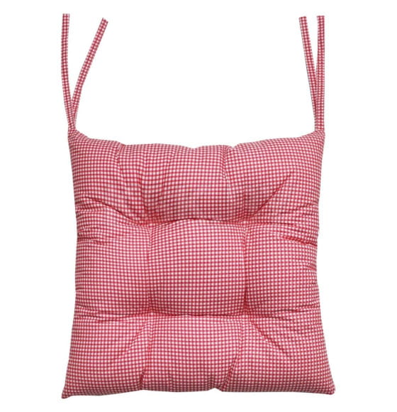 Подушка для сиденья MATEX HOMELY. КРАСНАЯ КЛЕТКА. Размер: 42x42 Цвет: Красный,белый (19-459) 