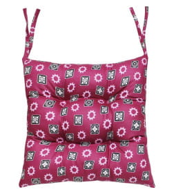 Подушка для сиденья MATEX HOMELY. СОЛНЦЕ НА БОРДОВОМ. Размер: 42x42 Цвет: Бордовый,черный