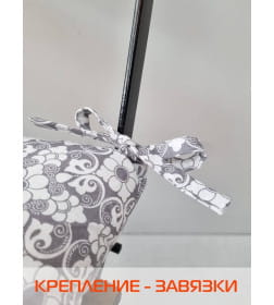 Подушка для сиденья MATEX HOMELY. УЗОР НА КОРИЧНЕВОМ. Размер: 42x42 Цвет: Белый,светло-коричнепый