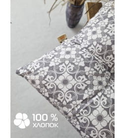 Подушка для сиденья MATEX HOMELY. УЗОР НА КОРИЧНЕВОМ. Размер: 42x42 Цвет: Белый,светло-коричнепый