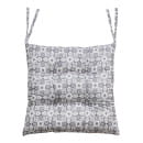 Подушка для сиденья MATEX HOMELY. УЗОР НА КОРИЧНЕВОМ. Размер: 42x42 Цвет: Белый,светло-коричнепый (19-497) 