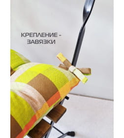 Подушка для сиденья MATEX HOMELY. САЛАТОВАЯ КЛЕТКА. Размер: 42x42 Цвет: Салатовый,бежевый