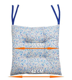 Подушка для сиденья MATEX HOMELY  Размер: 42x42 Цвет: Голубой, Белый Артикул: 19-480