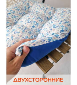 Подушка для сиденья MATEX HOMELY  Размер: 42x42 Цвет: Голубой, Белый Артикул: 19-480