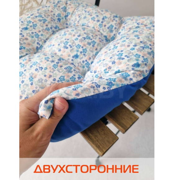 Подушка для сиденья MATEX HOMELY  Размер: 42x42 Цвет: Голубой, Белый Артикул: 19-480 (19-480) 