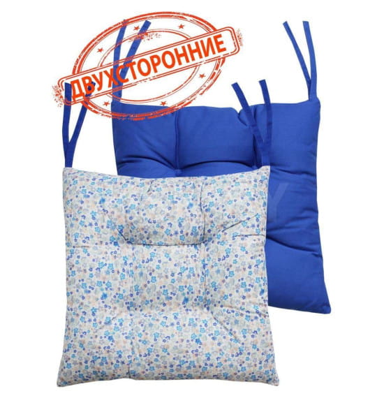 Подушка для сиденья MATEX HOMELY  Размер: 42x42 Цвет: Голубой, Белый Артикул: 19-480 (19-480) 