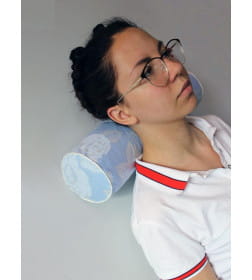 Подушка для сна MATEX ВАЛИК. ECOLOGY. DEEP SLEEP. Размер: 39x10 Цвет: голубой