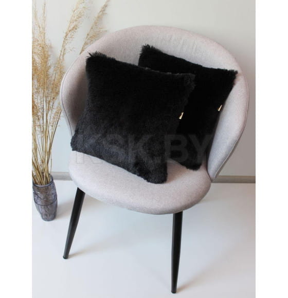 Подушка декоративная MATEX PLUSH. Размер: 35x35 Цвет: Черный (50-209) 