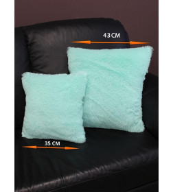 Подушка декоративная MATEX PLUSH. Размер: 35x35 Цвет: Бирюзовый