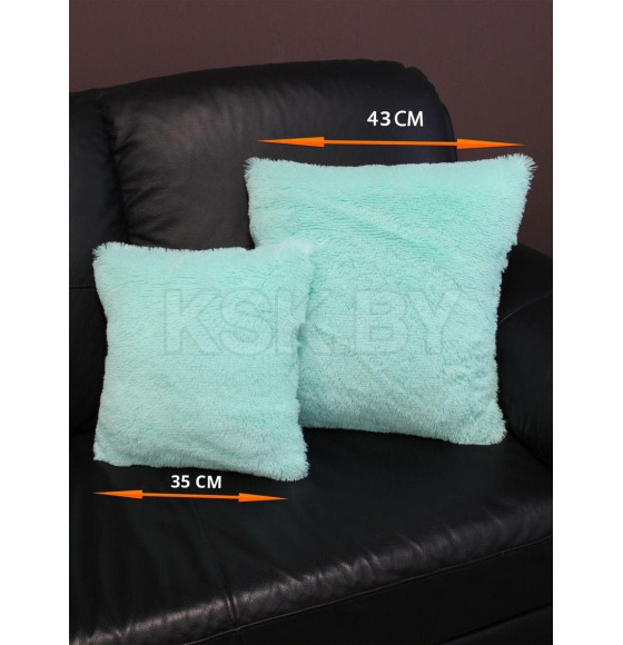 Подушка декоративная MATEX PLUSH. Размер: 35x35 Цвет: Бирюзовый (55-631) 