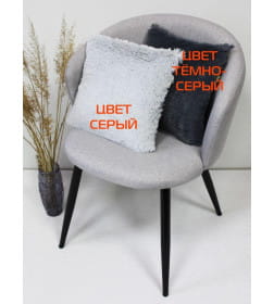 Подушка декоративная MATEX PLUSH. Размер: 35x35 Цвет: темно-серый