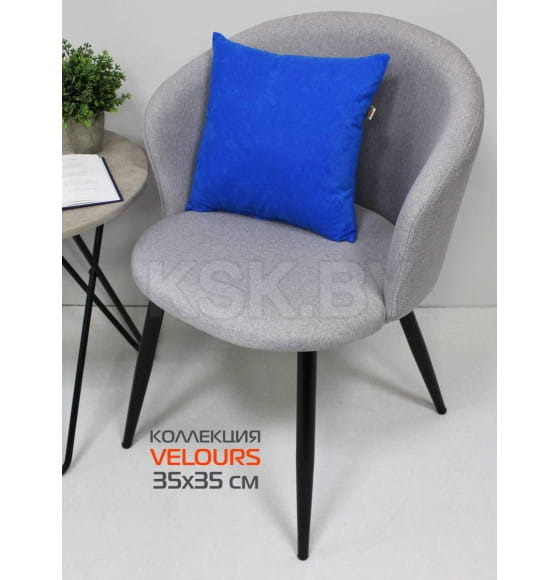 Подушка декоративная MATEX VELOURS. Размер: 35x35 Цвет: Синий (34-148) 