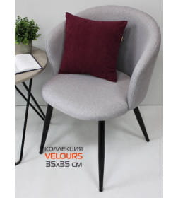 Подушка декоративная MATEX VELOURS. Размер: 35x35 Цвет: Сливовый