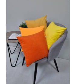Подушка декоративная MATEX VELOURS. Размер: 35x35 Цвет: Горчичный