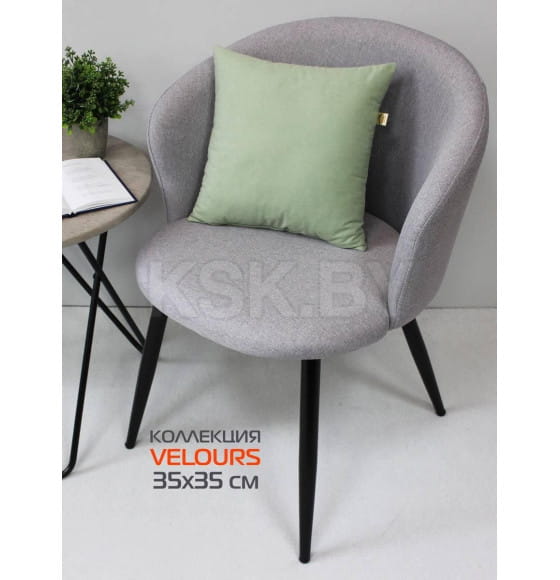 Подушка декоративная MATEX VELOURS. Размер: 35x35 Цвет: Мятный (19-954) 