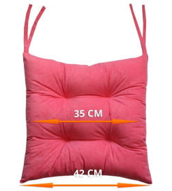 Подушка для сиденья MATEX VELOURS. Размер: 42x42 Цвет: Светло-розовый