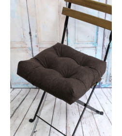 Подушка для сиденья MATEX VELOURS. Размер: 40x40 Цвет: Темно-коричневый