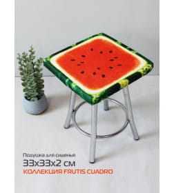 Подушка для сиденья MATEX FRUTIS CUADRO. АРБУЗ. Размер: 33x33 Цвет: Красный, зеленый