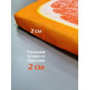 Подушка для сиденья MATEX FRUTIS CUADRO. ГРЕЙПФРУТ. Размер: 33x33 Цвет: Оранжевый, красный (30-881) 