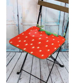 Подушка для сиденья MATEX FRUTIS. КЛУБНИКА. Размер: 38x38 Цвет: красный