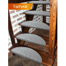 Коврик на ступеньки MATEX STEP. МАТЕХ YOUR STEP. Размер: 23x65 Цвет: графит. (64-503) 