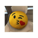 Дополнительный подголовник MATEX EMOJI. SMILE , ПОЦЕЛУЙ. Размер: 30x30 Цвет: Желтый, красный (26-822) 