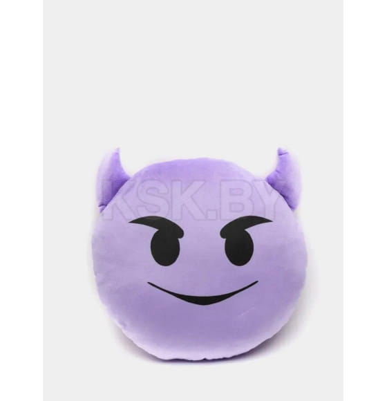 Дополнительный подголовник MATEX EMOJI. SMILE , ЧЕРТЕНОК. Размер: 30x30 Цвет: Фиолетовый (26-839) 
