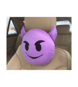 Дополнительный подголовник MATEX EMOJI. SMILE , ЧЕРТЕНОК. Размер: 30x30 Цвет: Фиолетовый