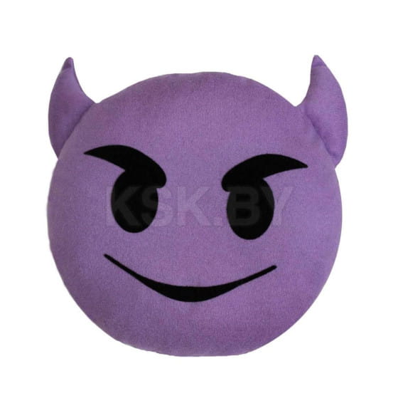 Дополнительный подголовник MATEX EMOJI. SMILE , ЧЕРТЕНОК. Размер: 30x30 Цвет: Фиолетовый (26-839) 