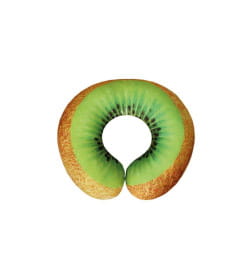 Подушка дорожная MATEX FRUTIS. КИВИ. Размер: 37x35 Цвет: Зеленый,светло-коричневый