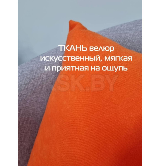 Подушка декоративная MATEX VELOURS. Размер: 35x35 Цвет: коралловый (37-033) 