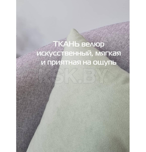 Подушка декоративная MATEX VELOURS. КОМПЛЕКТ 2 ШТ.. Размер: 35x35 Цвет: мятный (49-920) 