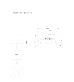 Бра Arte Lamp SEBASTIAN A7051AP-1WH