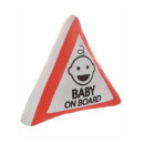 Автомобильный аксессуар MATEX ATTENTION. BABY ON BOARD. Размер: 35x35 Цвет: Красный,белый,черный (27-508) 