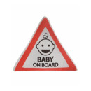 Автомобильный аксессуар MATEX ATTENTION. BABY ON BOARD. Размер: 35x35 Цвет: Красный,белый,черный (27-508) 