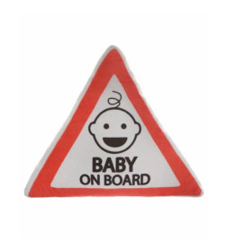 Автомобильный аксессуар MATEX ATTENTION. BABY ON BOARD. Размер: 35x35 Цвет: Красный,белый,черный