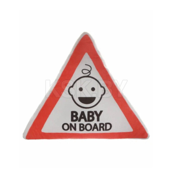 Автомобильный аксессуар MATEX ATTENTION. BABY ON BOARD. Размер: 35x35 Цвет: Красный,белый,черный (27-508) 