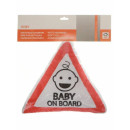 Автомобильный аксессуар MATEX ATTENTION. BABY ON BOARD. Размер: 35x35 Цвет: Красный,белый,черный (27-508) 